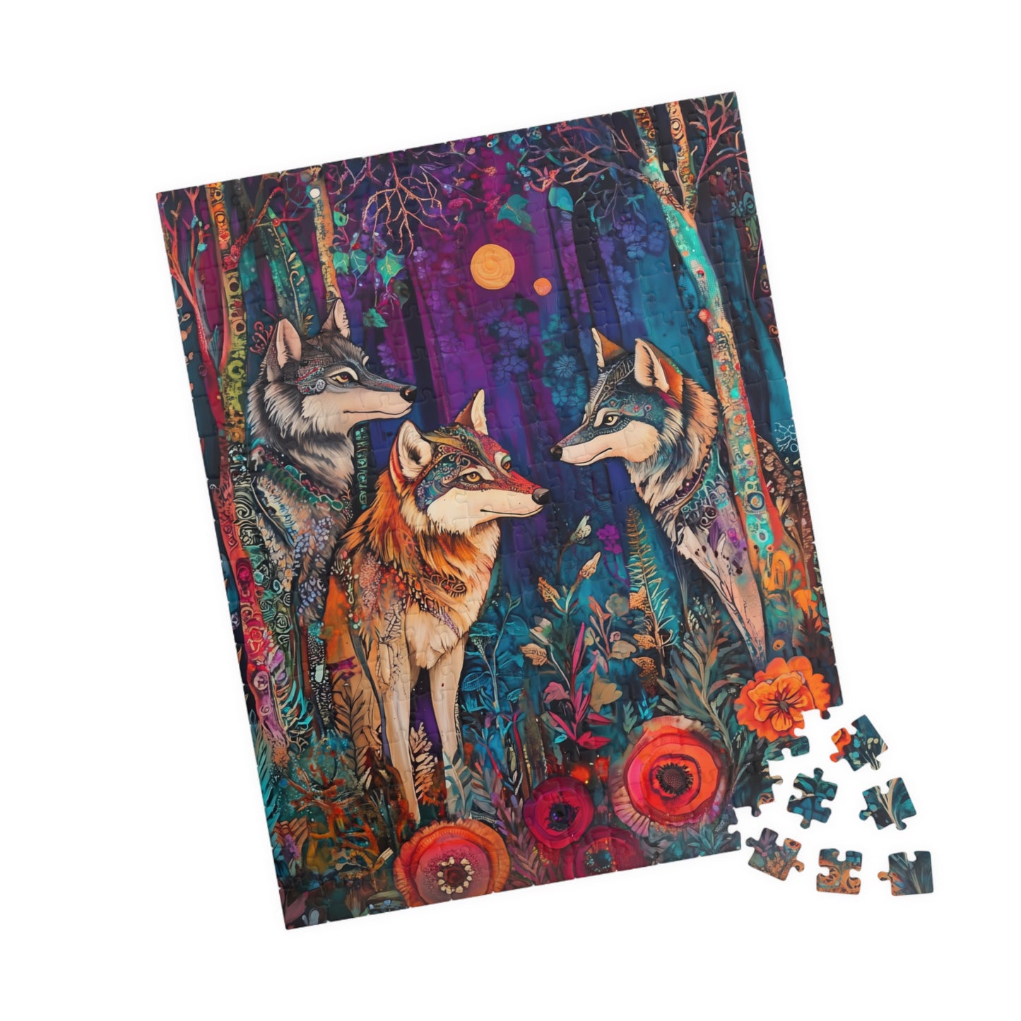 Mystical Wolves Forest Puzzle