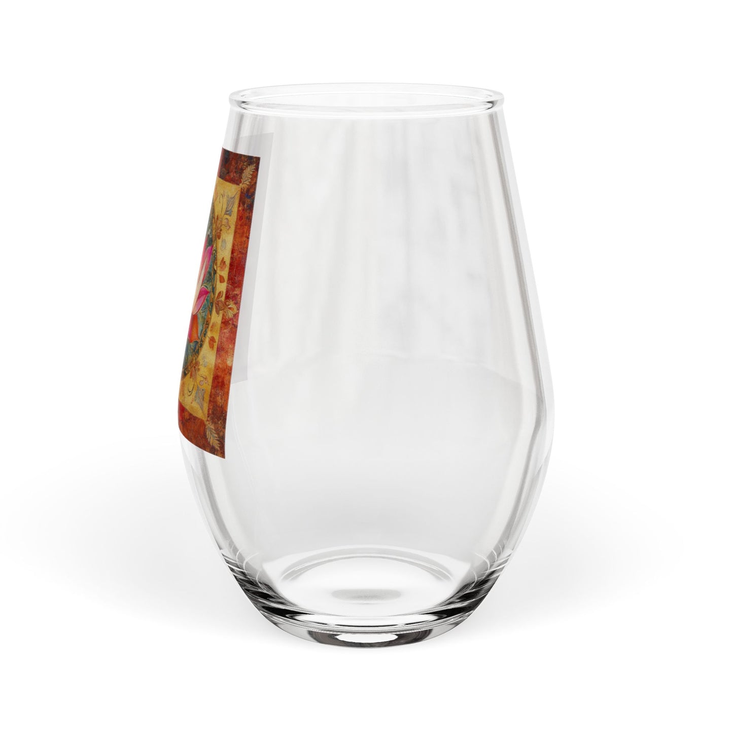 Lotus Mandala Stemless Wine Glass | 11.75oz