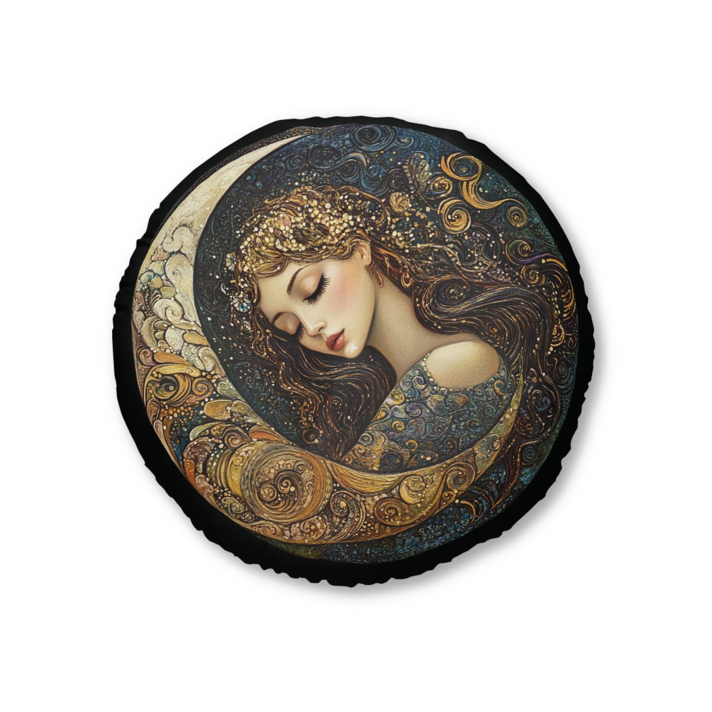 Bohemian Moon Tufted Floor Pillow, Round Cushion for Home Decor, Cozy Seating for Living Room, Boho Style Accent Pillow, Perfect Gift [...]