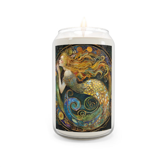 Mermaid Scented Candle, Unique Home Decor, Relaxation Gift, Ocean Lover Gift, Aromatherapy Candle, Coastal Vibes