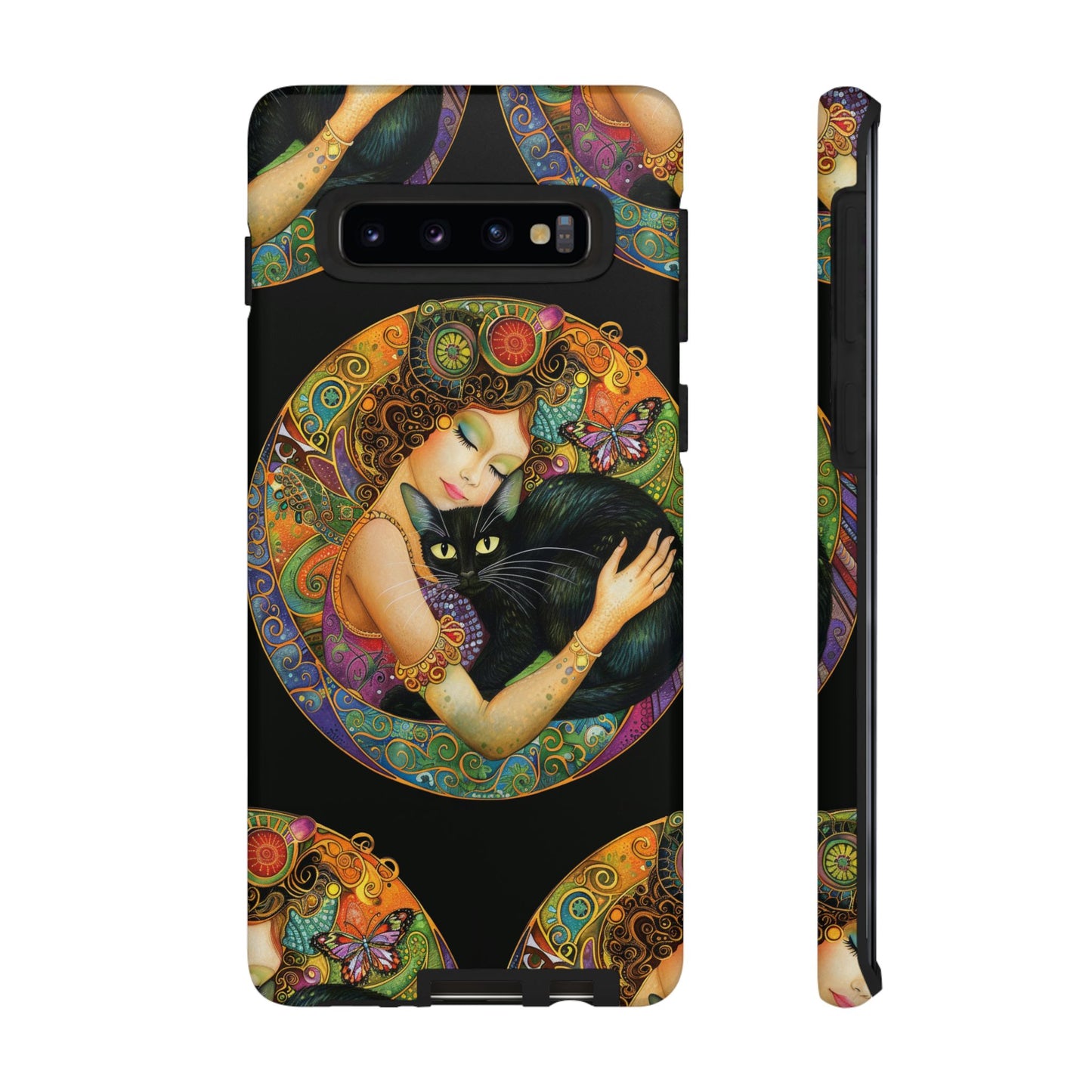 Tough Cases Phone Case, Colorful Protective Cover for Cat Lovers, Trendy Gift for Birthdays, Unique Art Phone Accessories