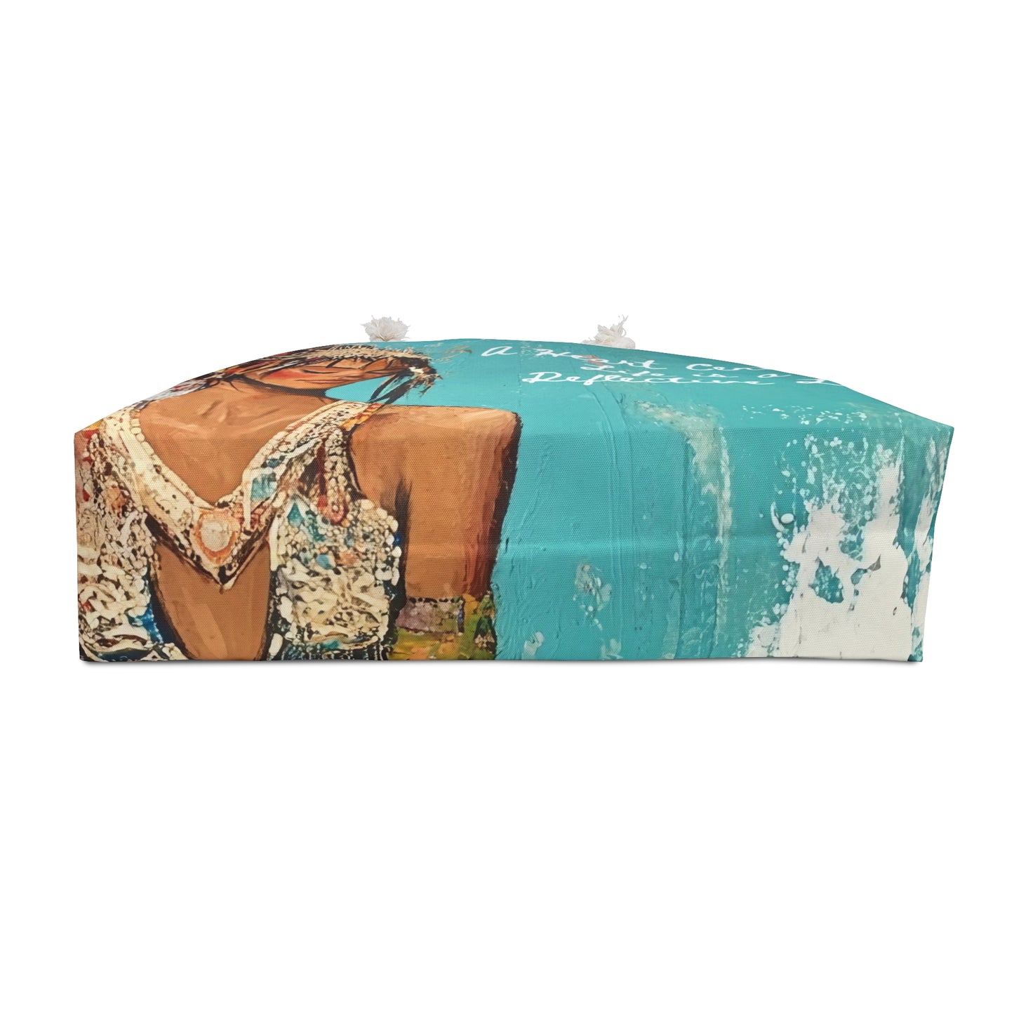 Heart Centered Life Weekender Bag | Boho Woman Art Tote