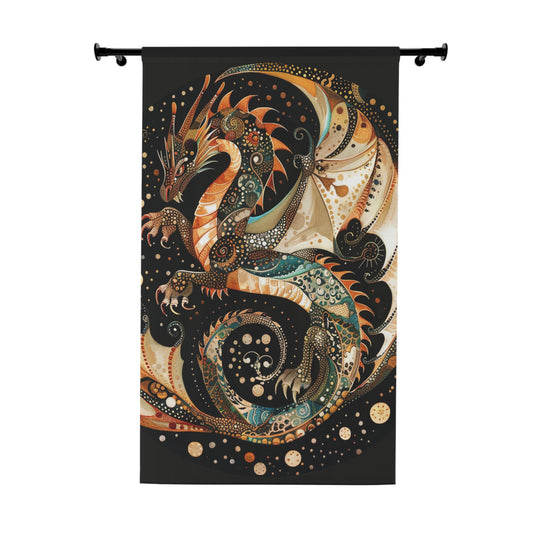 Enchanting Dragon Window Curtain