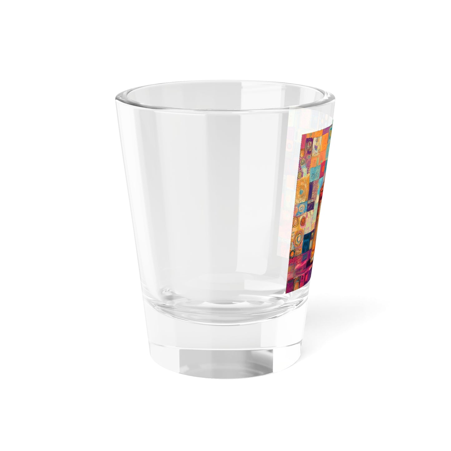 Happy New Year 2026 Tequila Bottle Mosaic Shot Glass | 1.5oz