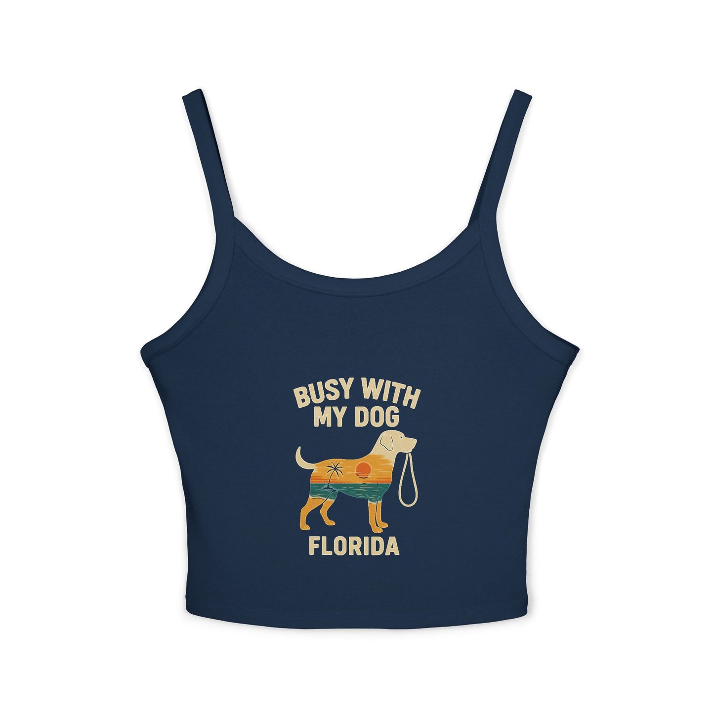 Florida 'Busy With My Dog' Women's Spaghetti Strap Tank