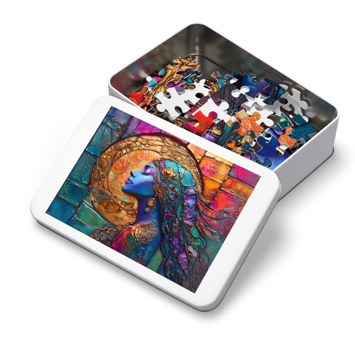 Bohemian Moon Goddess Jigsaw Puzzle