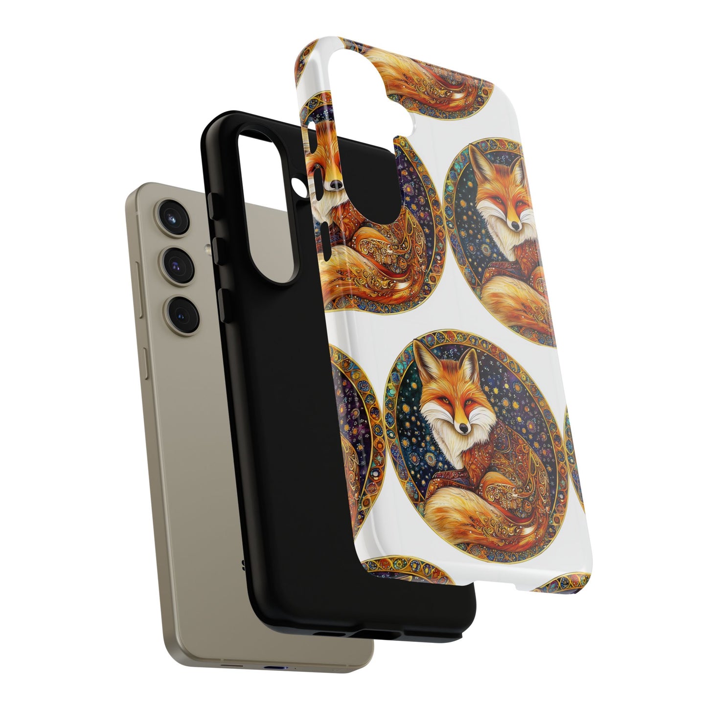Artistic Fox Phone Case, Tough Phone Cover, Unique Gift for Animal Lovers, Stylish Tech Accessory, Nature-Inspired Decor