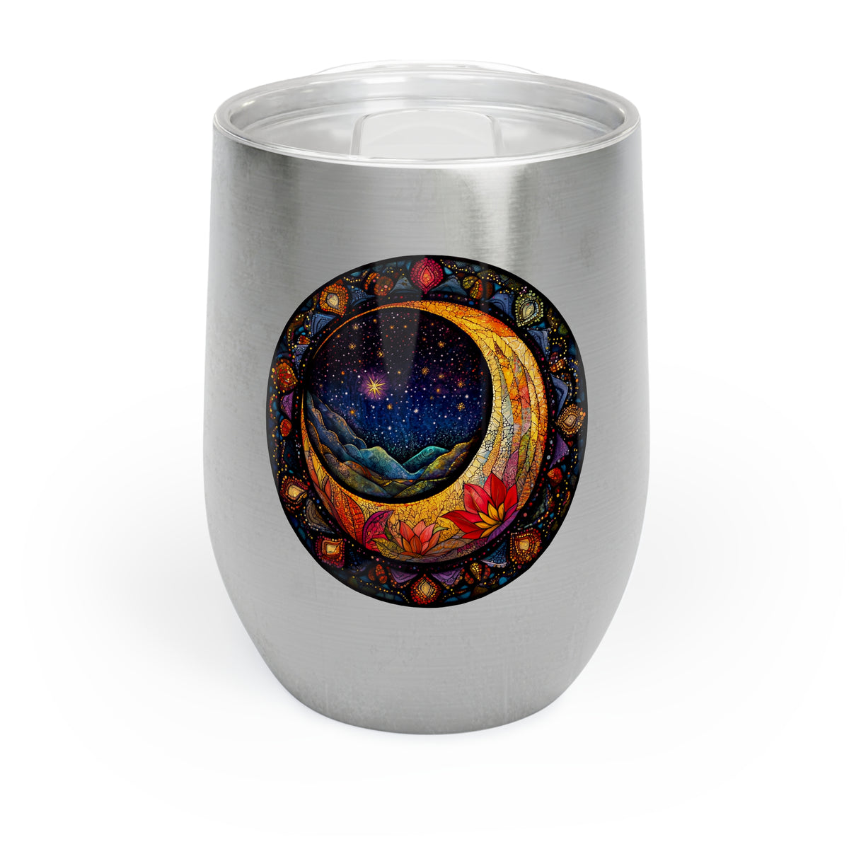 Boho Moon Chill Wine Tumbler