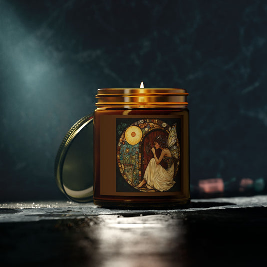 Fairy Door Aromatherapy Candles: Coconut Apricot Wax, Hand-Poured, Natural Fragrance, Home Decor, Eco-Friendly Gifts, Relaxation