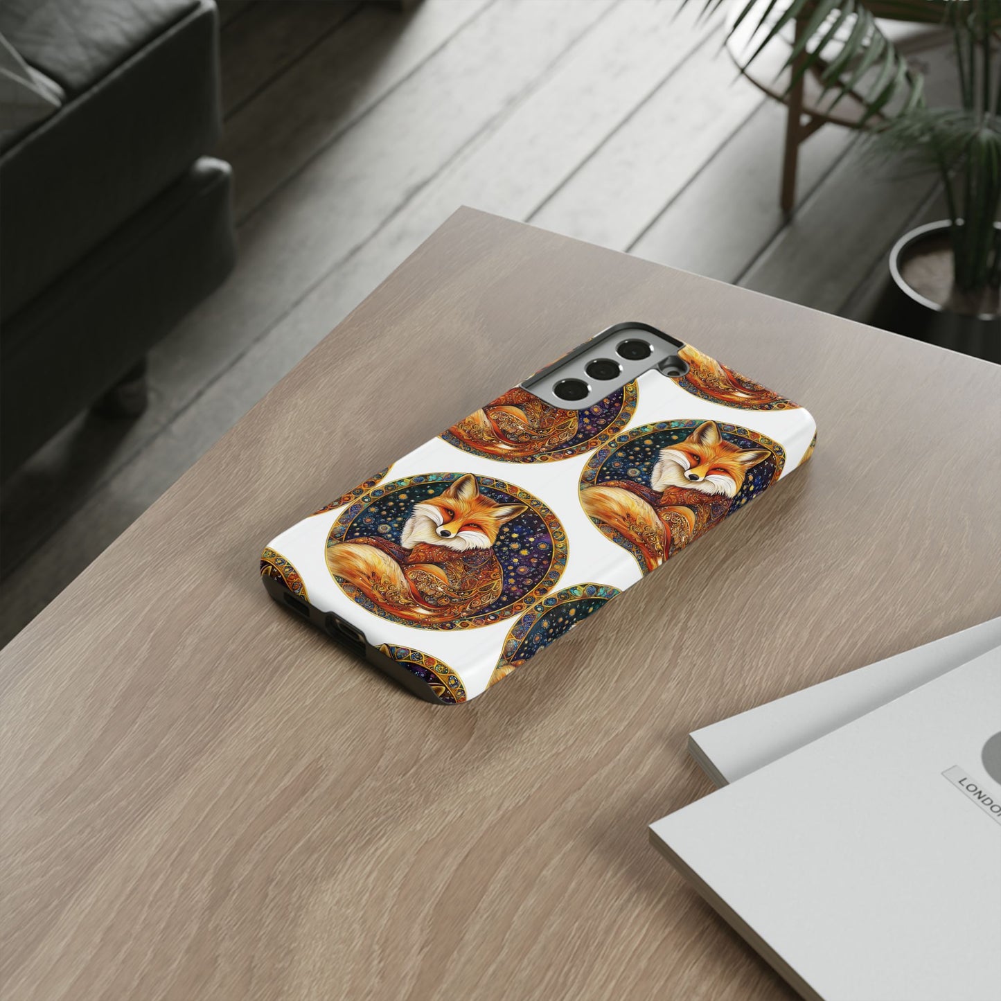 Artistic Fox Phone Case, Tough Phone Cover, Unique Gift for Animal Lovers, Stylish Tech Accessory, Nature-Inspired Decor