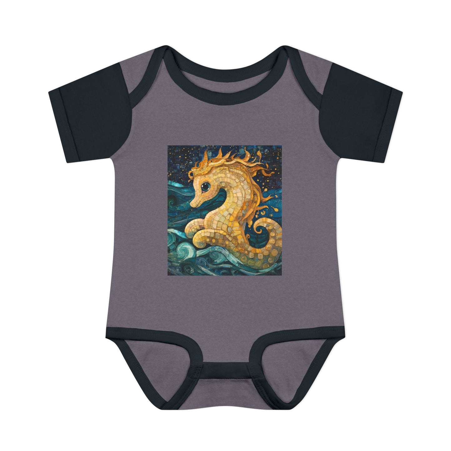 Baby Seahorse Baby Bodysuit, Cute Infant Clothing, Ocean Theme Baby Gift, Nursery Decor, Baby Shower Gift, Sea Creature Outfit