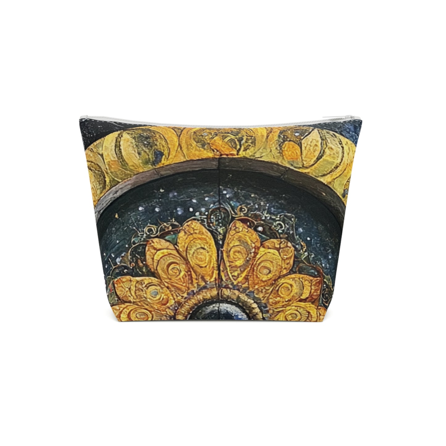 Bohemian Cotton Cosmetic Bag | Spiritual Makeup Pouch | Travel Organizer | Festival Accessory | Earthy Floral Design
