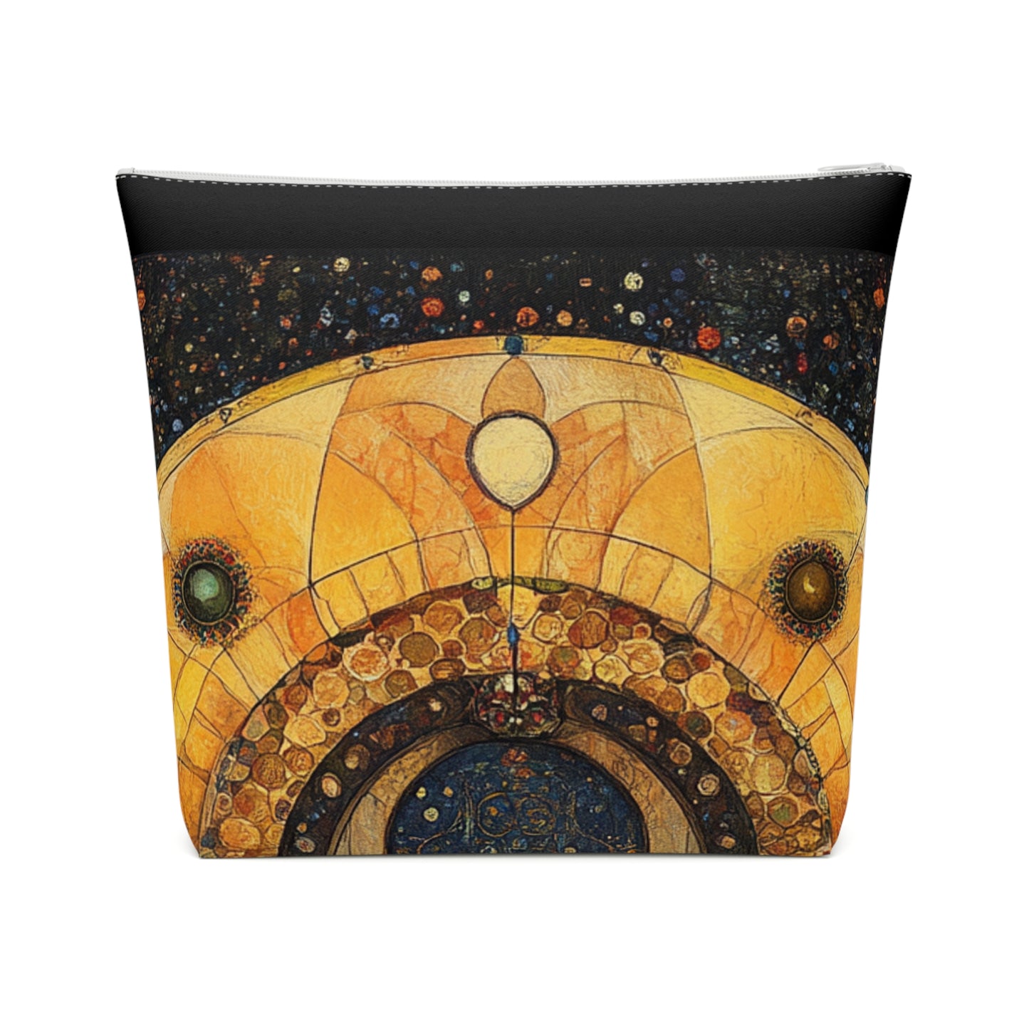 Fairy Door Artistic Cotton Cosmetic Bag - Unique Makeup Pouch, Travel Organizer, Gift for Her, Bohemian Style, Decorative Toiletry Bag