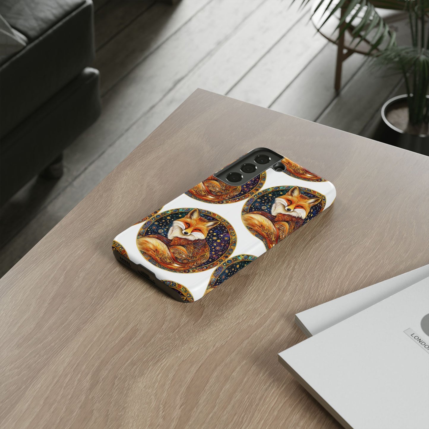 Artistic Fox Phone Case, Tough Phone Cover, Unique Gift for Animal Lovers, Stylish Tech Accessory, Nature-Inspired Decor