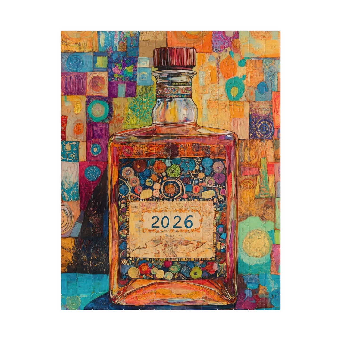 Happy New Year 2026 Tequila Bottle Puzzle