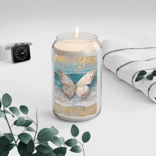 Ocean Breeze Butterfly Candle, Aromatherapy Gift, Home Decor, Stress Relief, Eco-Friendly