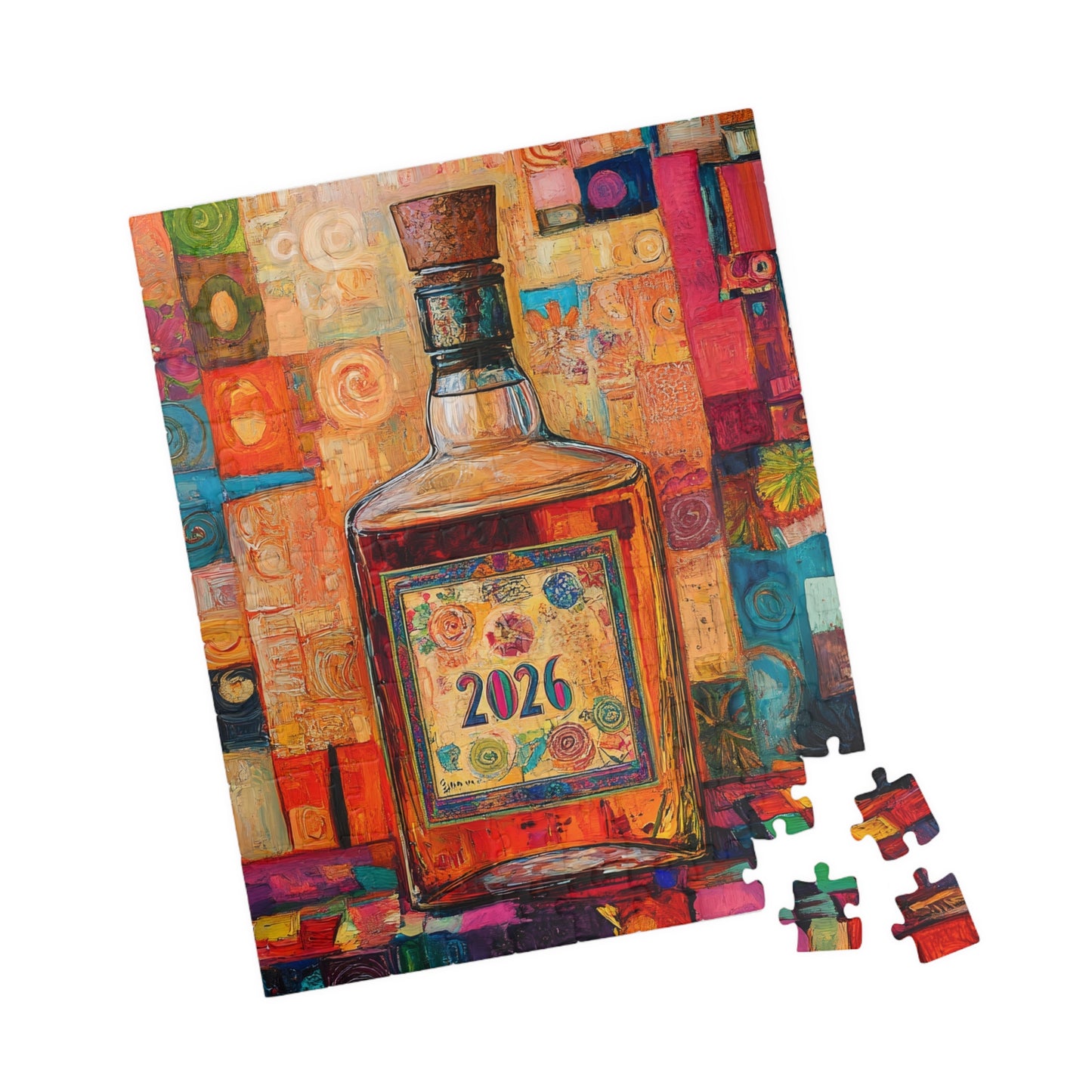 Happy New Year 2026 Tequila Bottle 2026 Puzzle