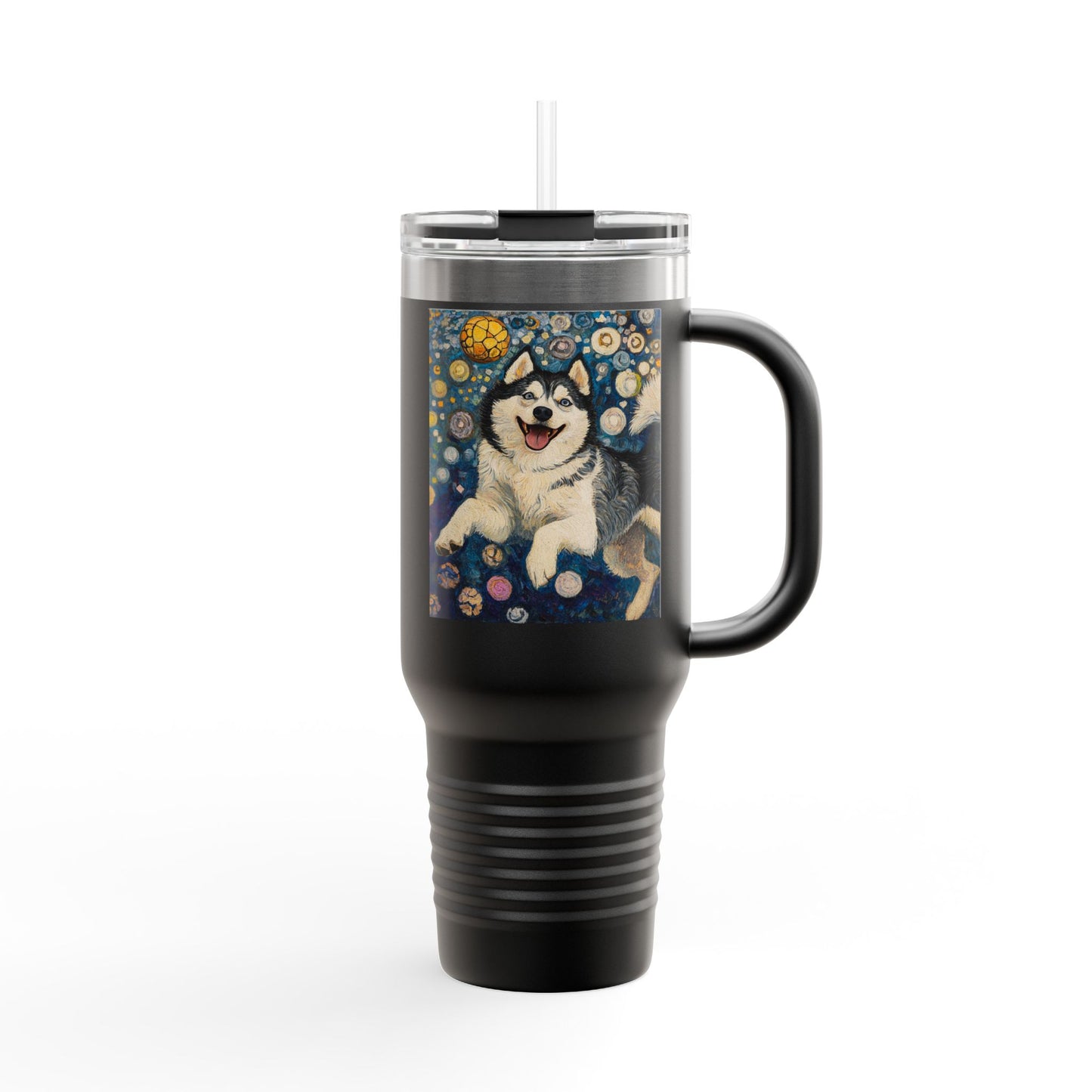 Husky Insulated Travel Mug, 40oz - Perfect for Dog Lovers, Gifts, Outdoors, Travel, Coffee and Tea Enthusiasts