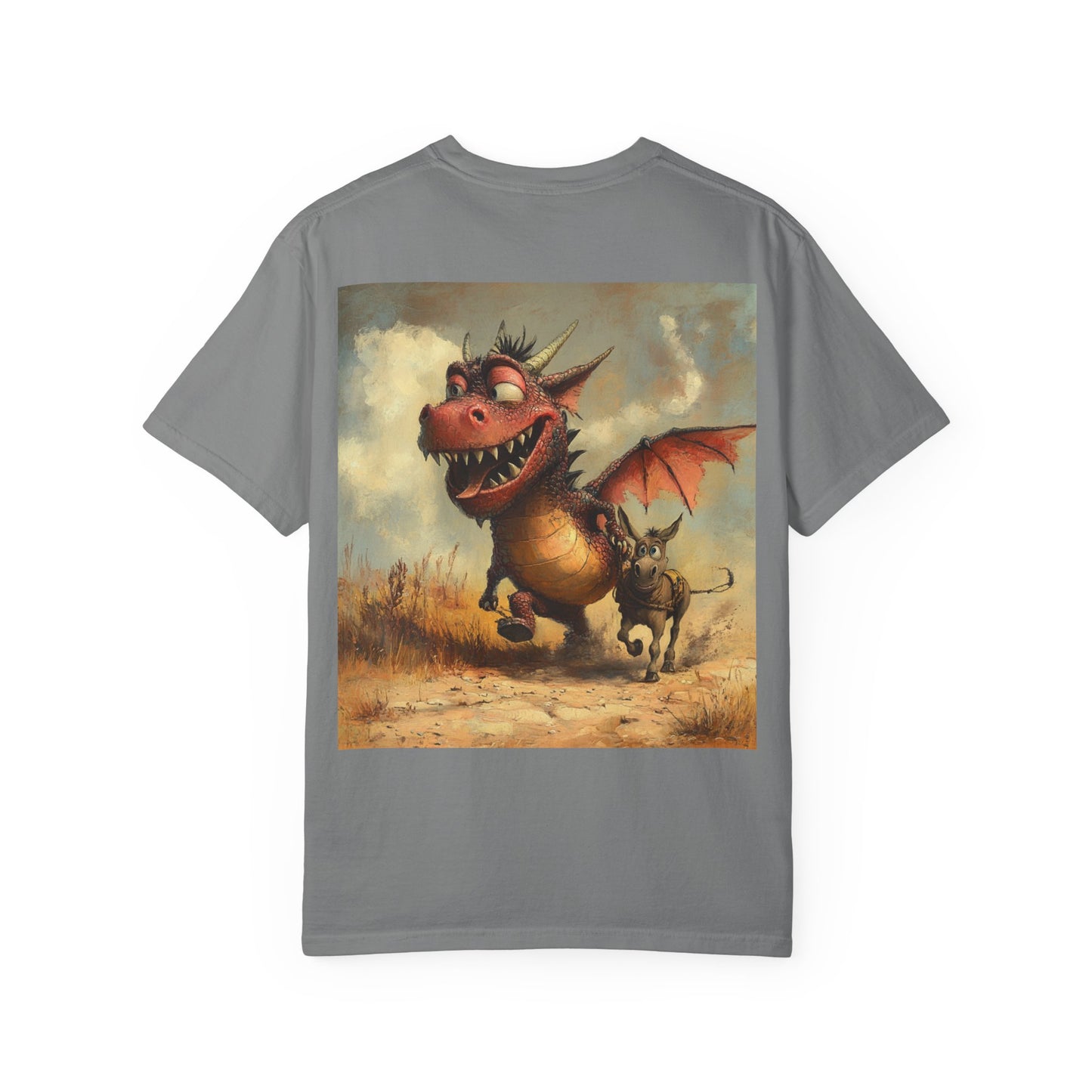 Dragon Ass T-Shirt - Unisex Garment-Dyed Tee with Fun Artwork, Gift for Kids, Birthday, Everyday Wear, Cute Apparel
