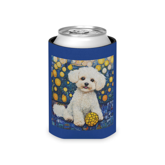 Bichon Frise Can Cooler with Colorful Design, Pet Lover Gift, Party Essential, Summer Accessory, Dog-Themed Beverage Holder