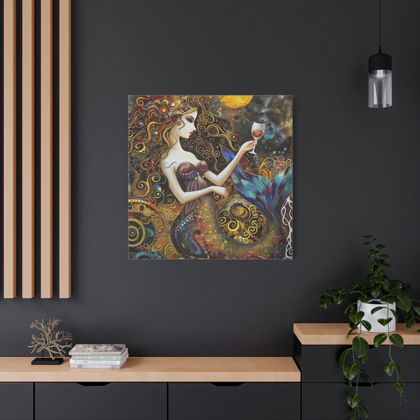 Whimsical Mermaid Art Canvas