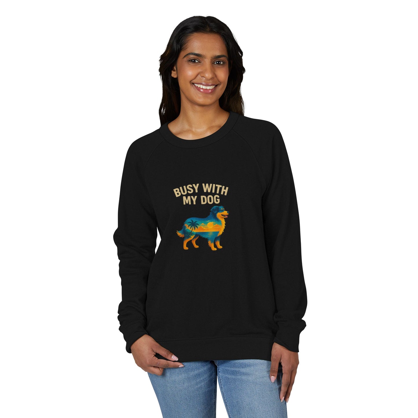 Busy With My Dog Crewneck sweatshirt