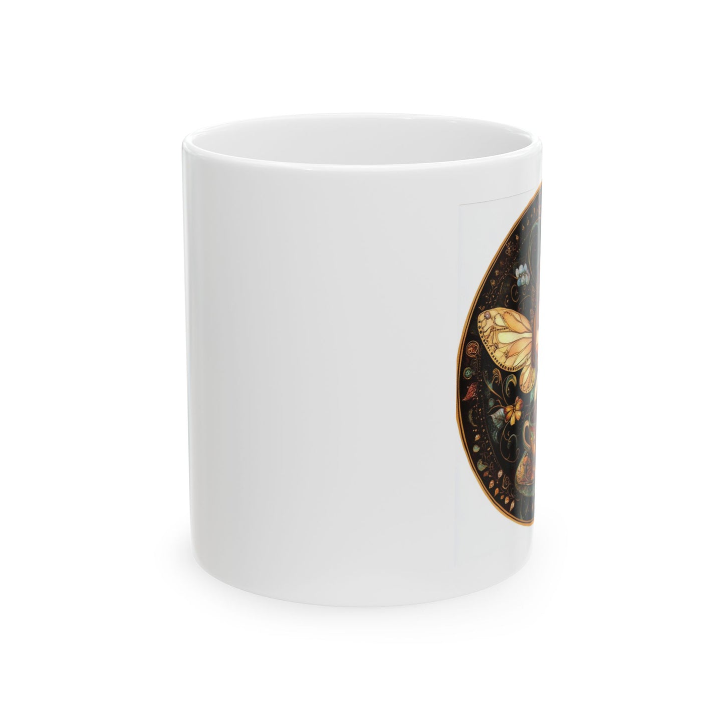 Whimsical Nature-Inspired Ceramic Mug