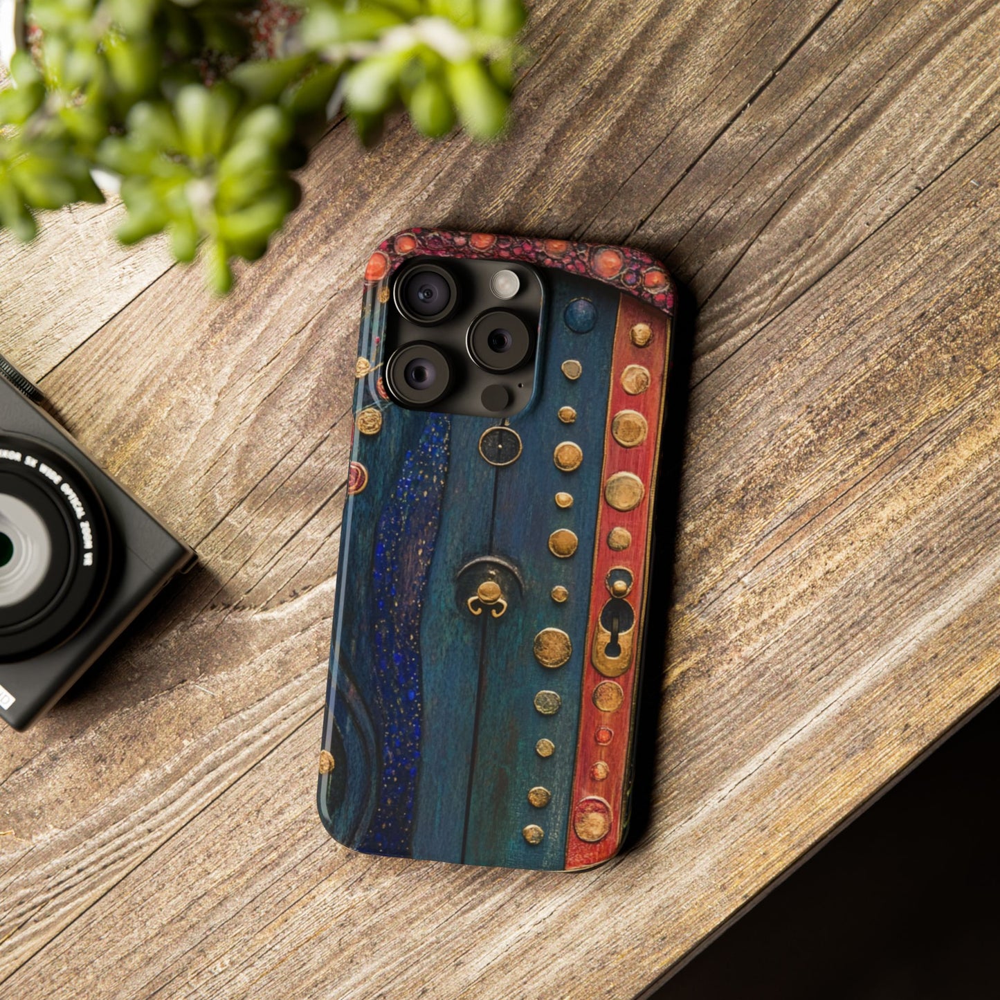 Fairy Door Artistic Slim Phone Cases, Unique Phone Cover, Gift for Art Lovers, Decorative Case, Phone Accessory