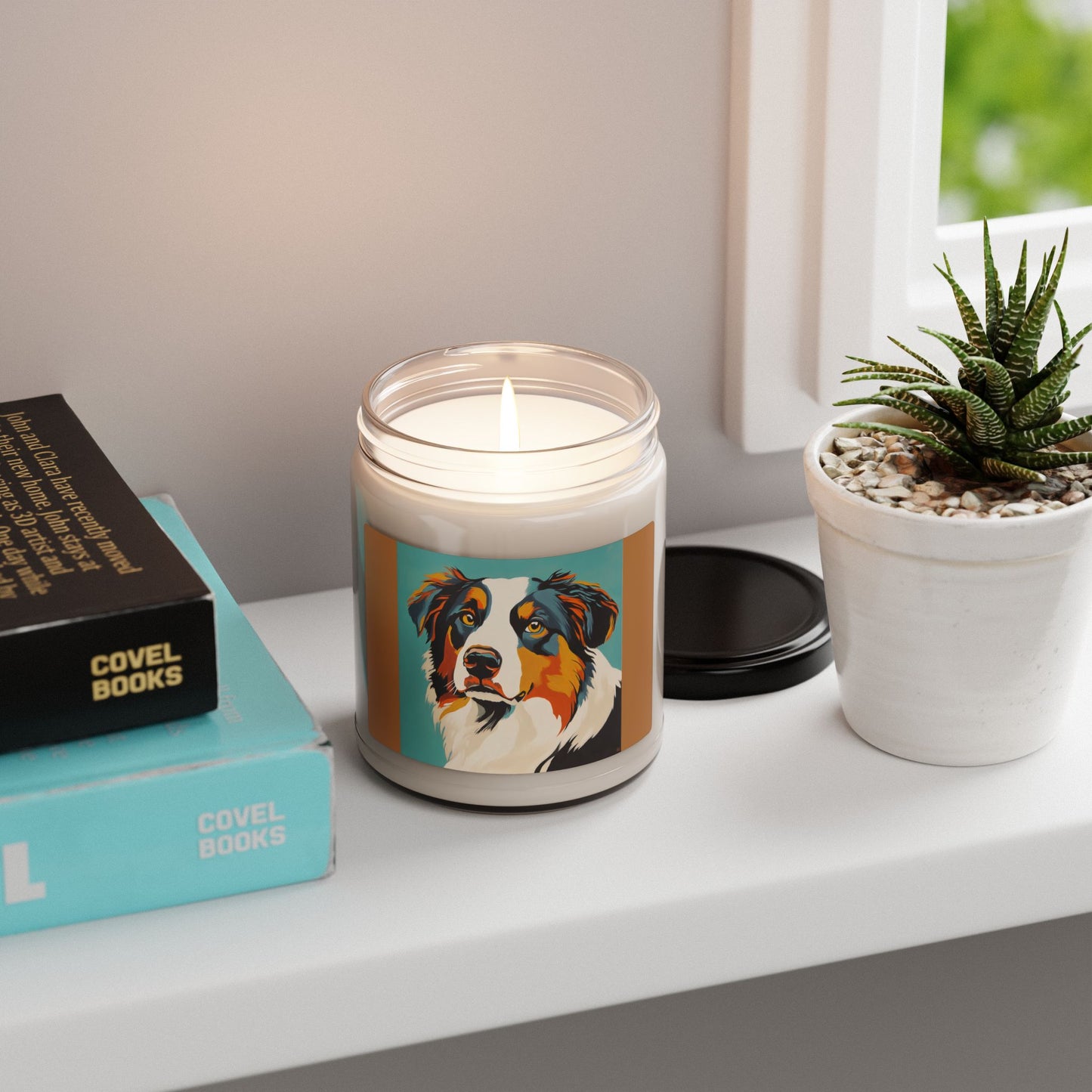 Aussie Lover's Scented Soy Candle, Pet Gift, Home Fragrance, Dog Decor, Aromatherapy Candle, 9oz