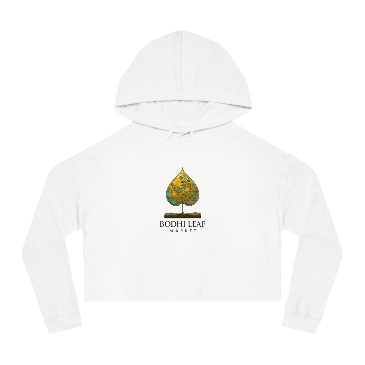 Bodhi Leaf Market Cropped Hoodie