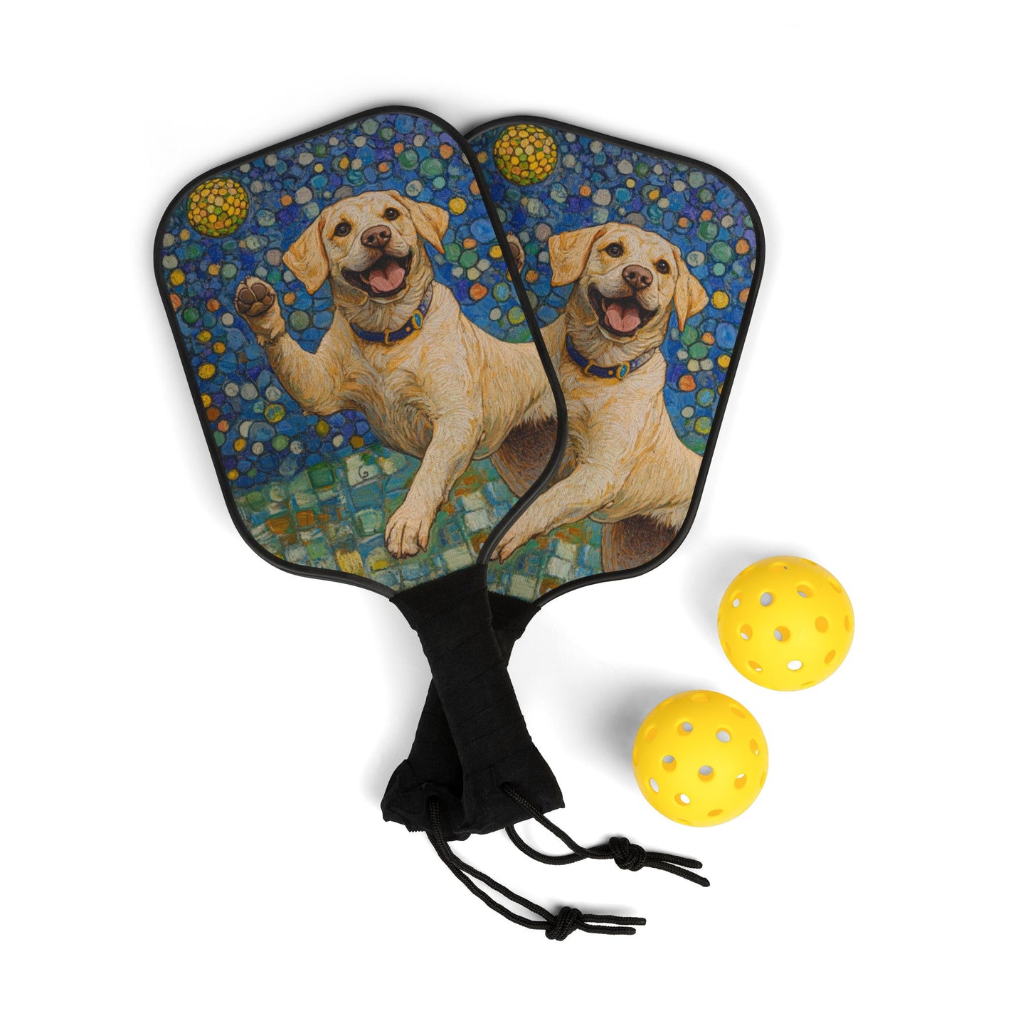 Yellow Lab Pickleball Kit | Fun Sports Gear for Dog Lovers, Animal Lovers Gift, Outdoor Games, Pet Owner Activities, Summer Fun