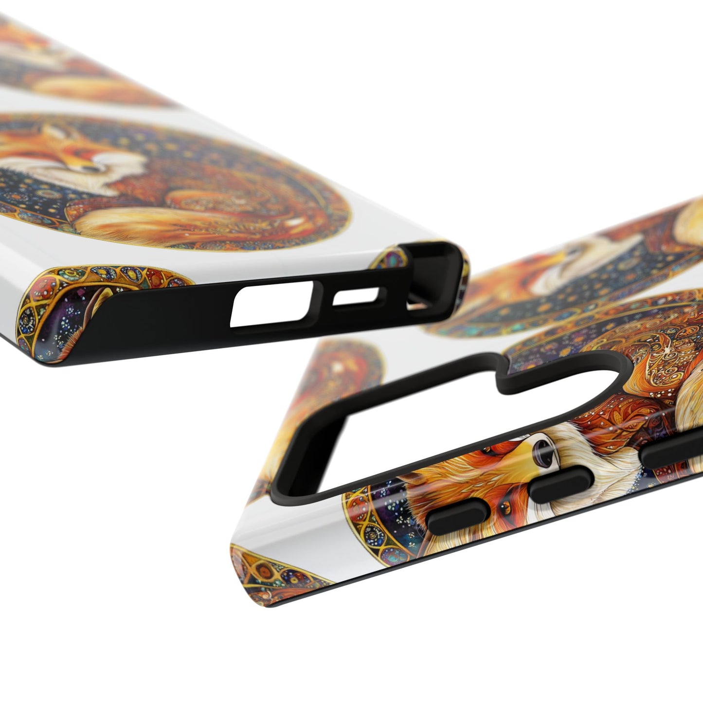Artistic Fox Phone Case, Tough Phone Cover, Unique Gift for Animal Lovers, Stylish Tech Accessory, Nature-Inspired Decor