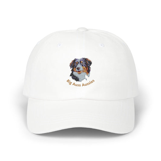 Big Auss Aussies Embroidered Custom Dog Dad Cap with Australian Shepherd Design