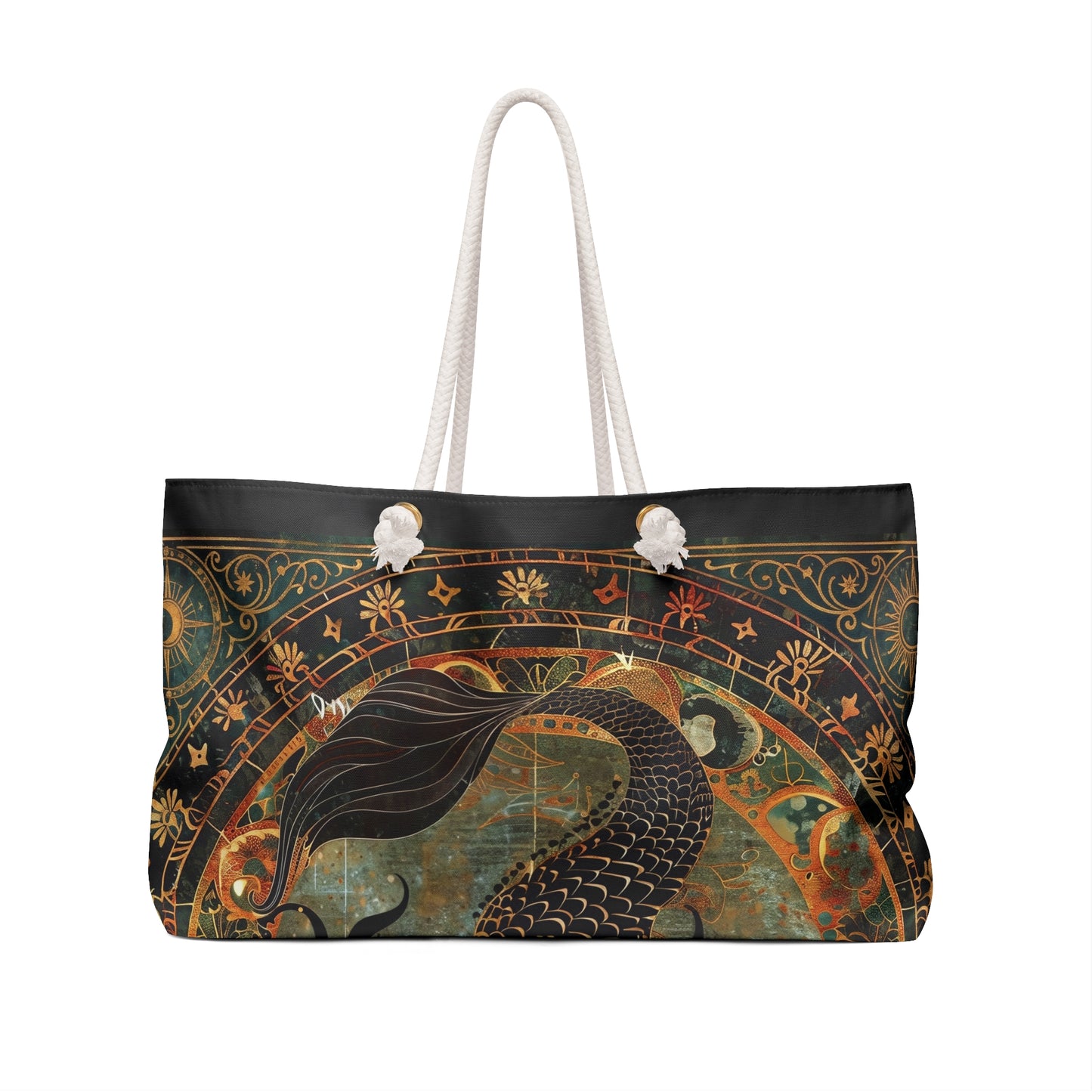 Art Nouveau Mermaid  Bag Vintage Celestial Illustration Weekend Tote