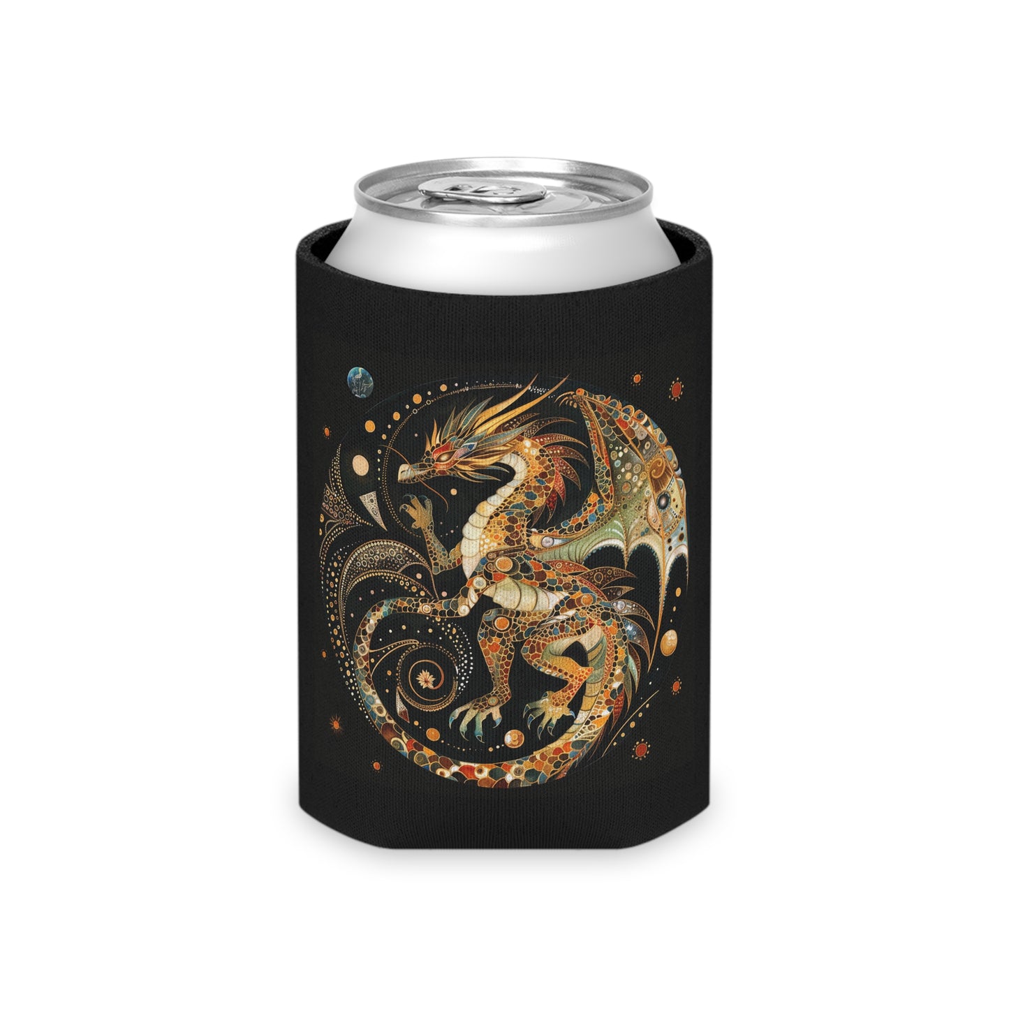 Mythical Dragon Can Cooler, Fantasy Beverage Insulator for Parties, Gifts, Dragon Enthusiasts, Festivals