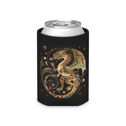 Mythical Dragon Can Cooler, Fantasy Beverage Insulator for Parties, Gifts, Dragon Enthusiasts, Festivals