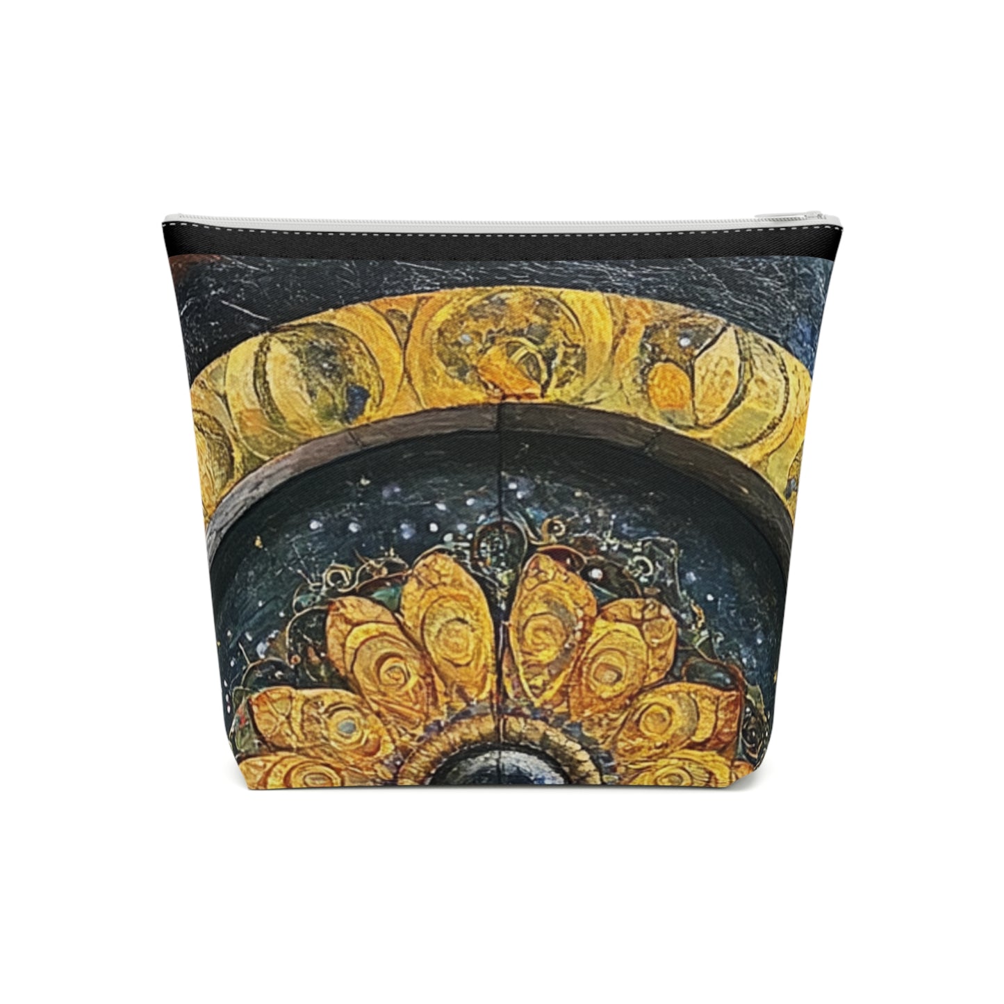 Bohemian Cotton Cosmetic Bag | Spiritual Makeup Pouch | Travel Organizer | Festival Accessory | Earthy Floral Design
