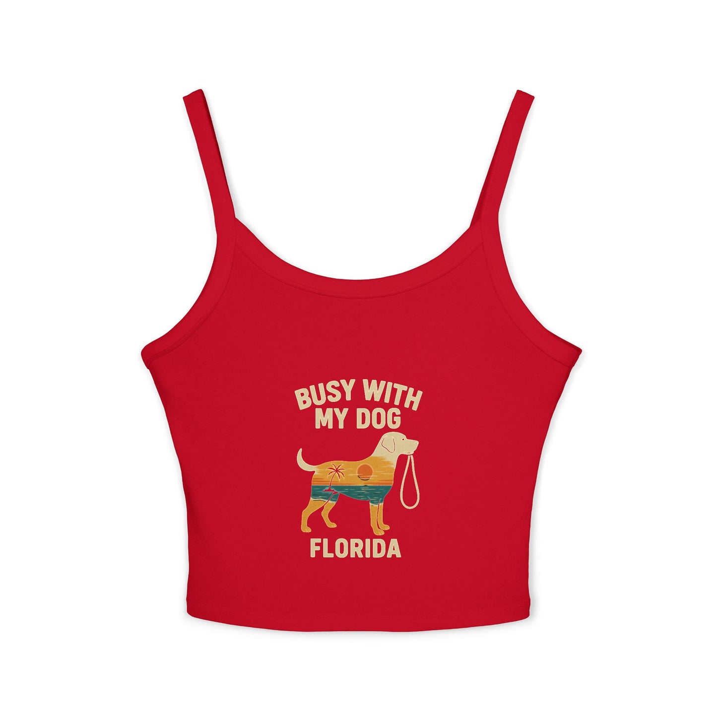 Florida 'Busy With My Dog' Women's Spaghetti Strap Tank