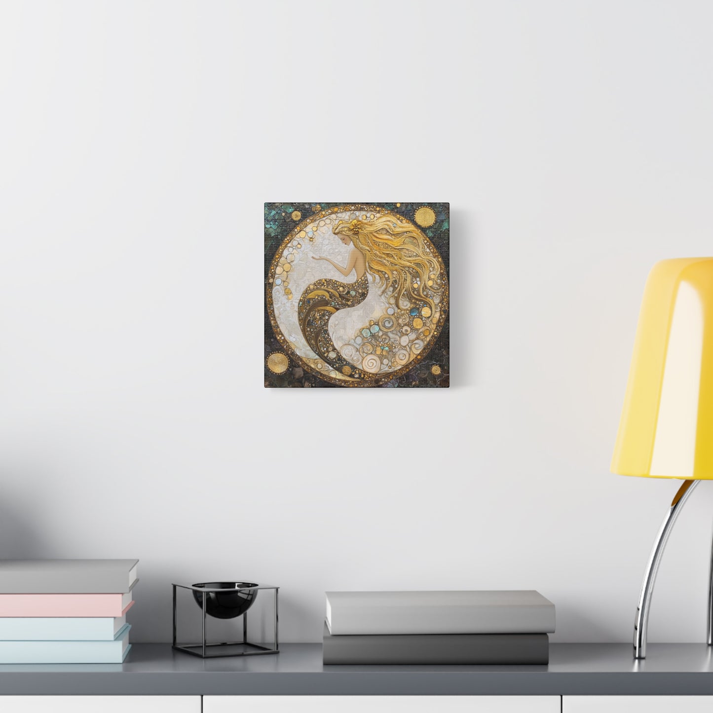 Artistic Mermaid Canvas Wall Art, Coastal Decor, Beach House Wall Art, Home Decoration, Unique Gift for Sea Lovers