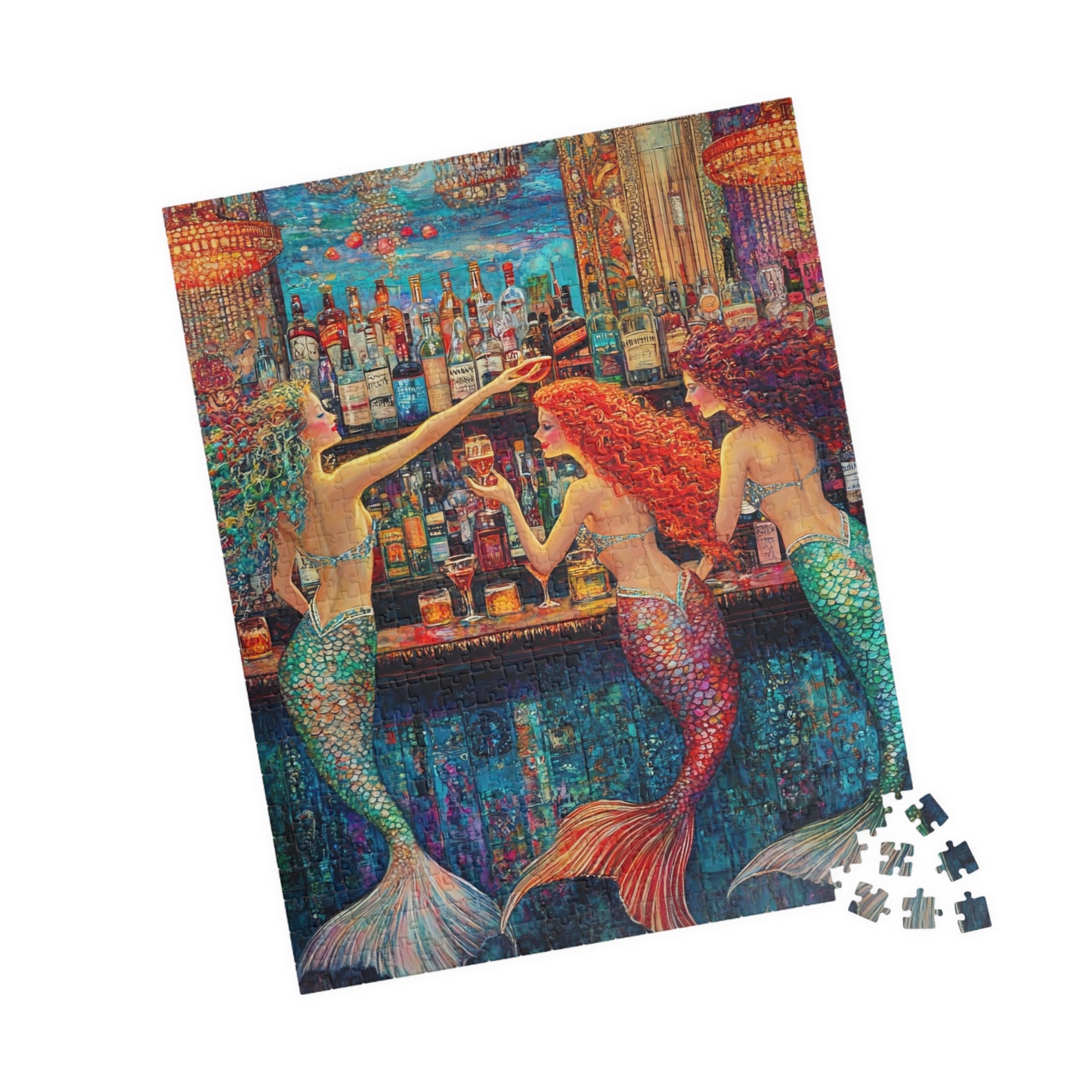 Mermaid Bar Gift Scene Puzzle Ocean Fantasy Jigsaw