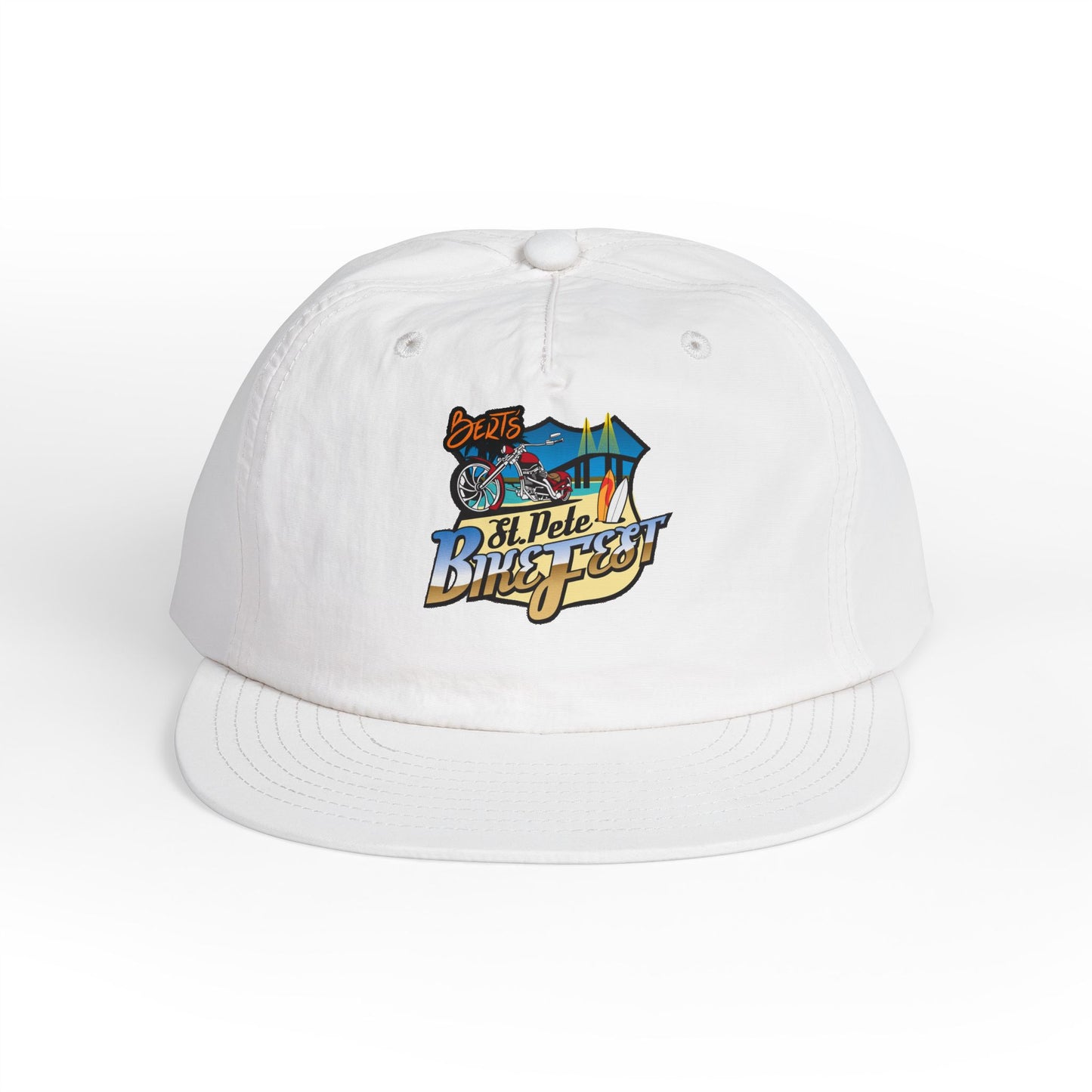 St Pete Fl Bike Fest Surf Cap for Beach Lovers | Adjustable Sun Hat | Summer Vacation Essential, Surfing Gift, Beach Party Gear, Relaxed Style, Outdoor Adventure