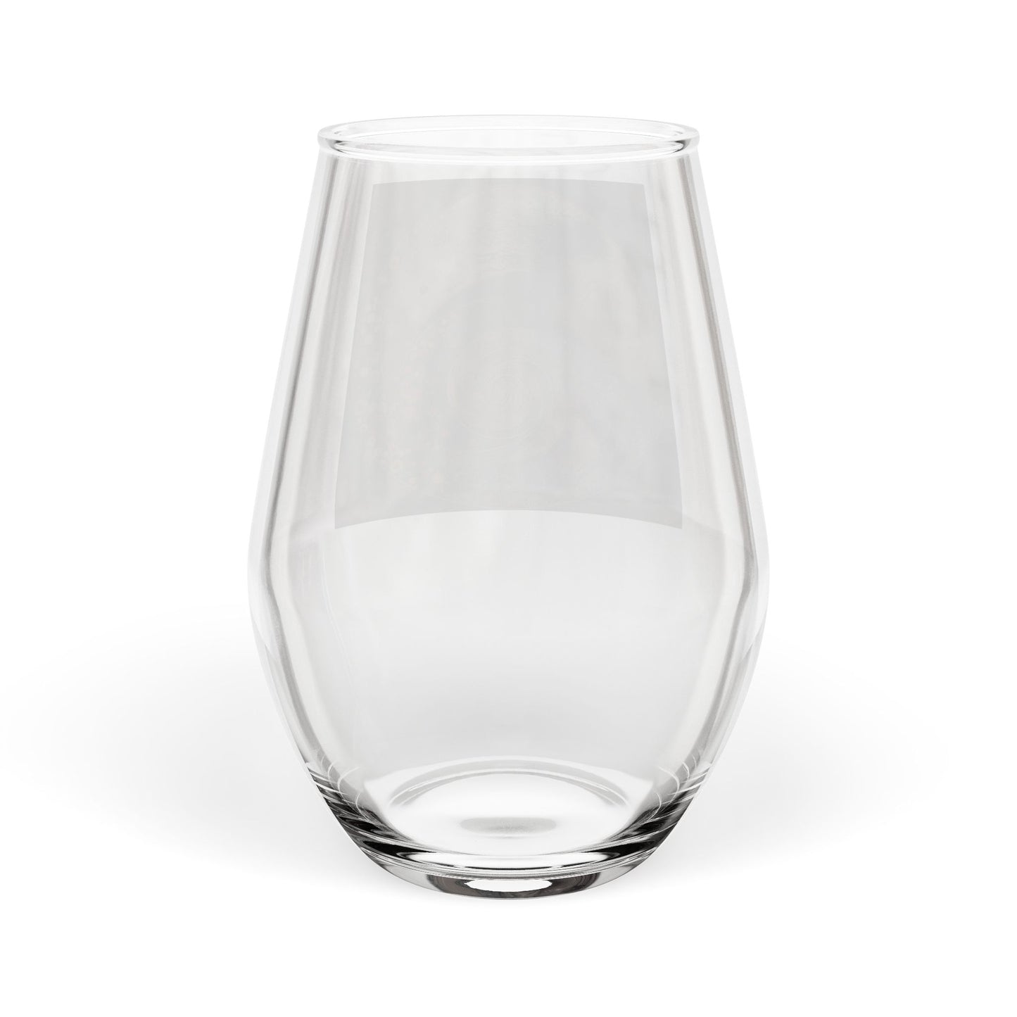 Abstract Nautilus Spiral Art Stemless Wine Glass | Ocean Shell Design