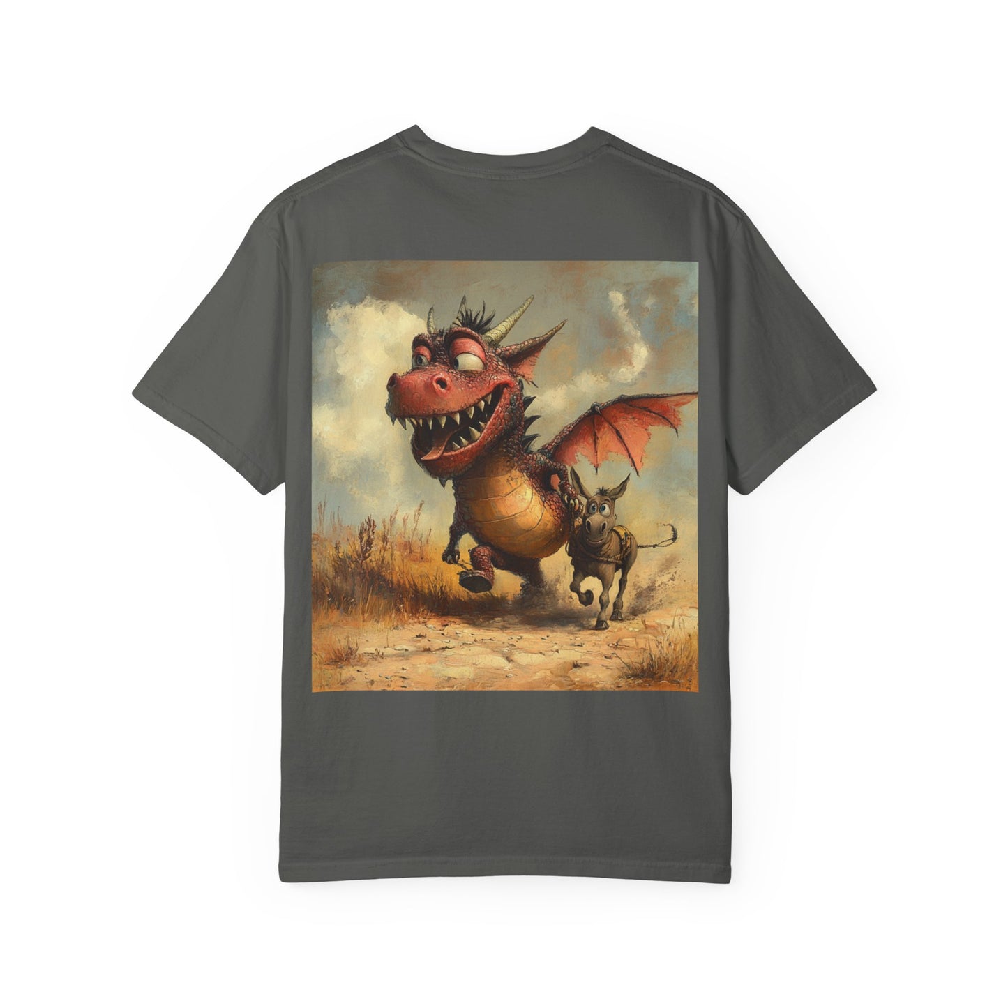 Dragon Ass T-Shirt - Unisex Garment-Dyed Tee with Fun Artwork, Gift for Kids, Birthday, Everyday Wear, Cute Apparel