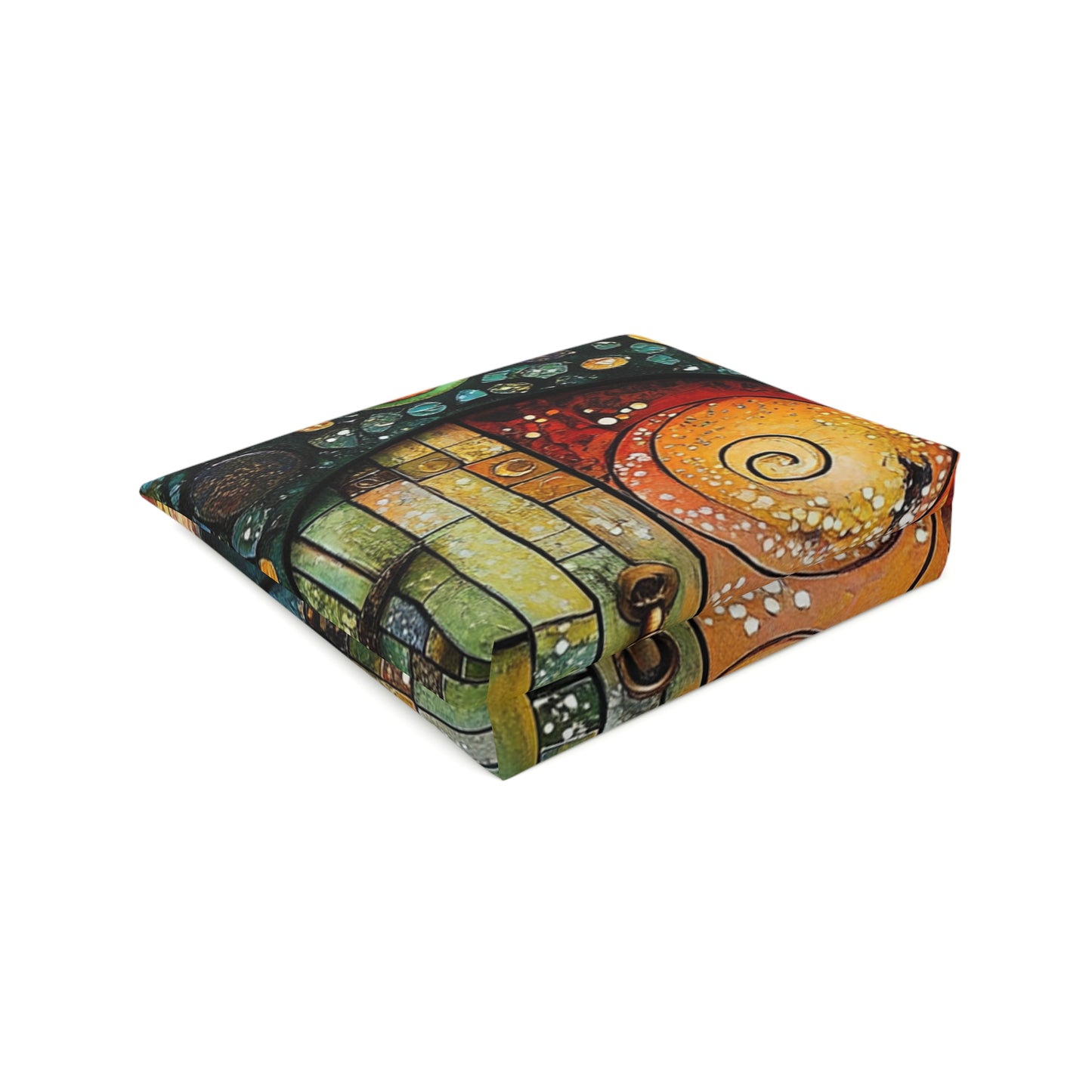 Fairy Door Artistic Cotton Cosmetic Bag, Colorful Makeup Pouch, Travel Organizer, Toiletry Bag, Unique Gift for Her