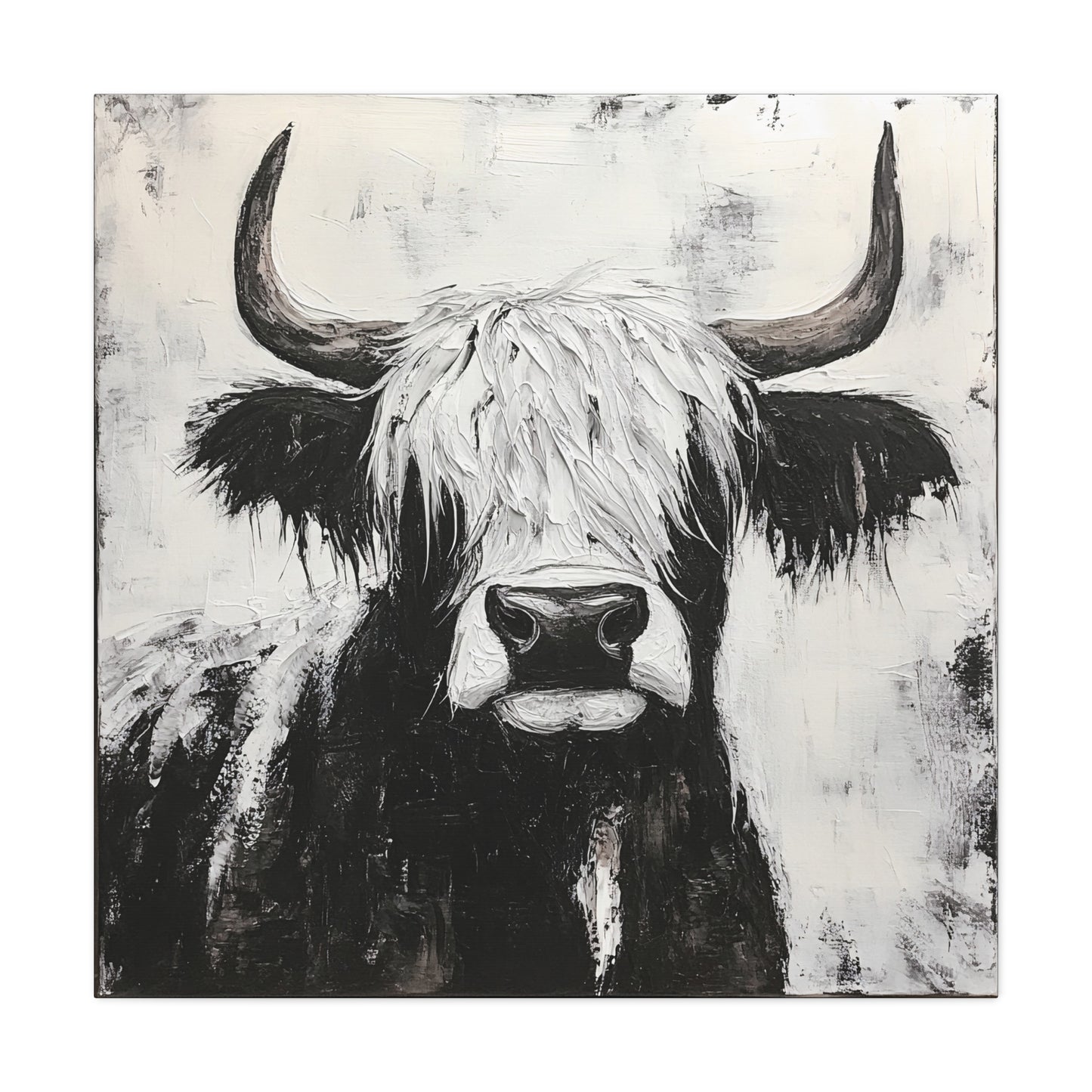 Black and White Highland Cow Wall Art Canvas, Farmhouse Decor, Black and White Animal Print, Modern Home Decoration, Gift for Cow Lovers, Country Style [...]