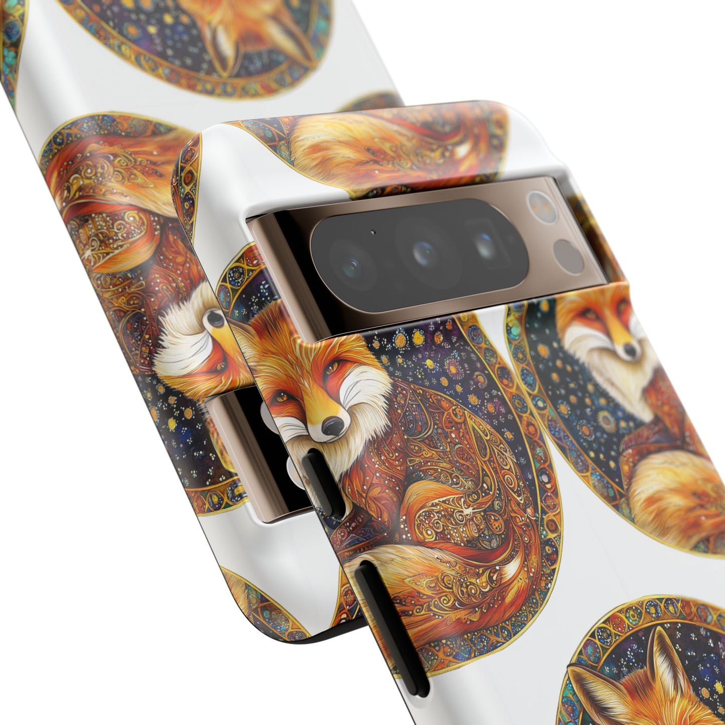 Artistic Fox Phone Case, Tough Phone Cover, Unique Gift for Animal Lovers, Stylish Tech Accessory, Nature-Inspired Decor