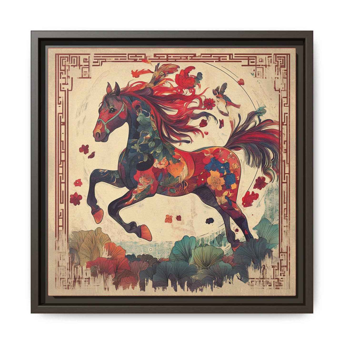 Year of the Horse Artwork Canvas Framed