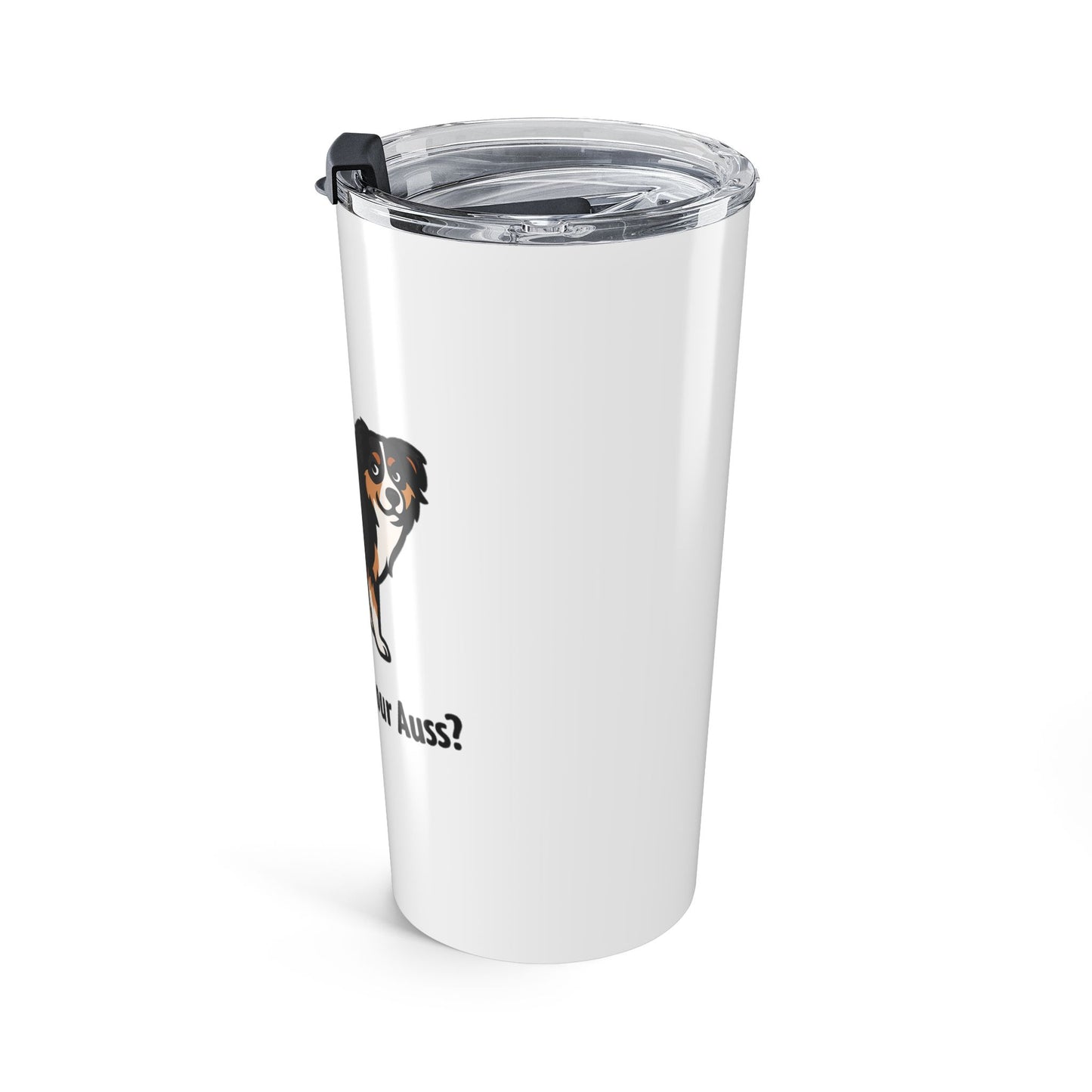 Big Auss Aussies  20oz Tumbler, Funny Travel Cup, Gift for Australian Shepherds, Custom Dog Mug, How Big is Your Auss