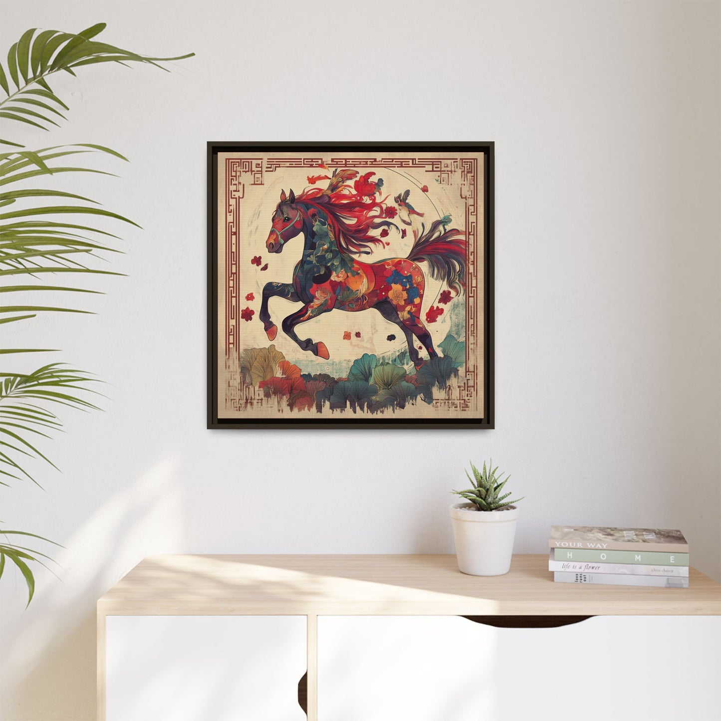 Year of the Horse Artwork Canvas Framed