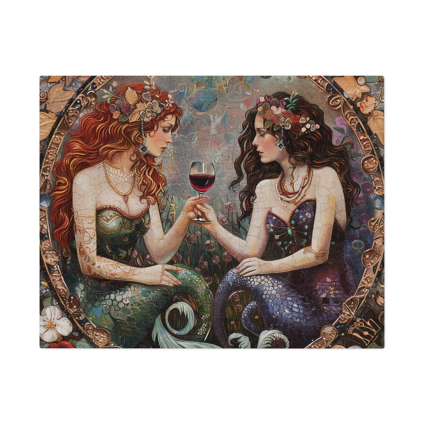 Mermaids in Paris jigsaw puzzle, Mermaid Jigsaw Puzzles